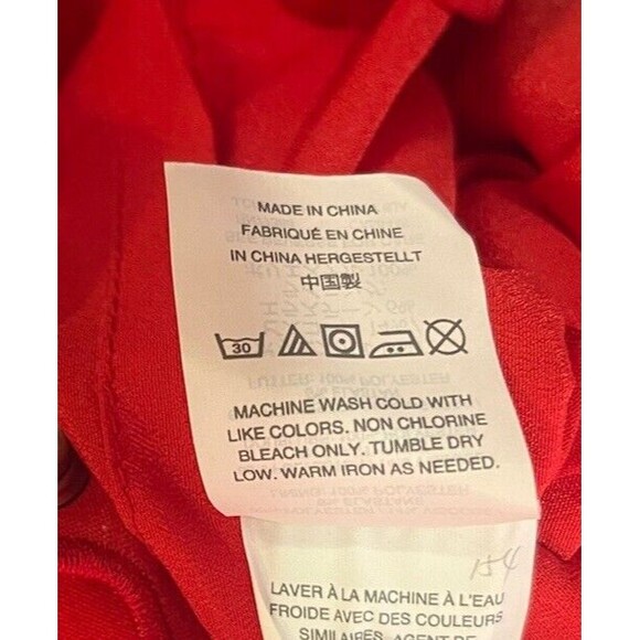 J Crew Cranberry Red Scalloped Hem Sleeveless Mini Shift Dress Size 2 - Picture 6 of 10